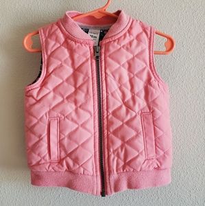 Carter's baby toddler girl quilted Vest size 18m